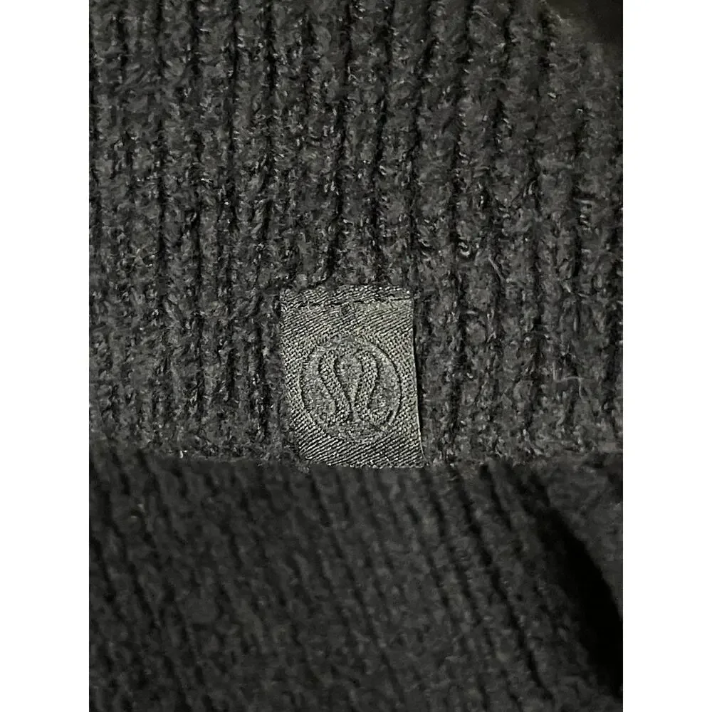 Lululemon Brushed Cotton Merino Blend Tunic Womens 14 Blue Turtleneck Oversized